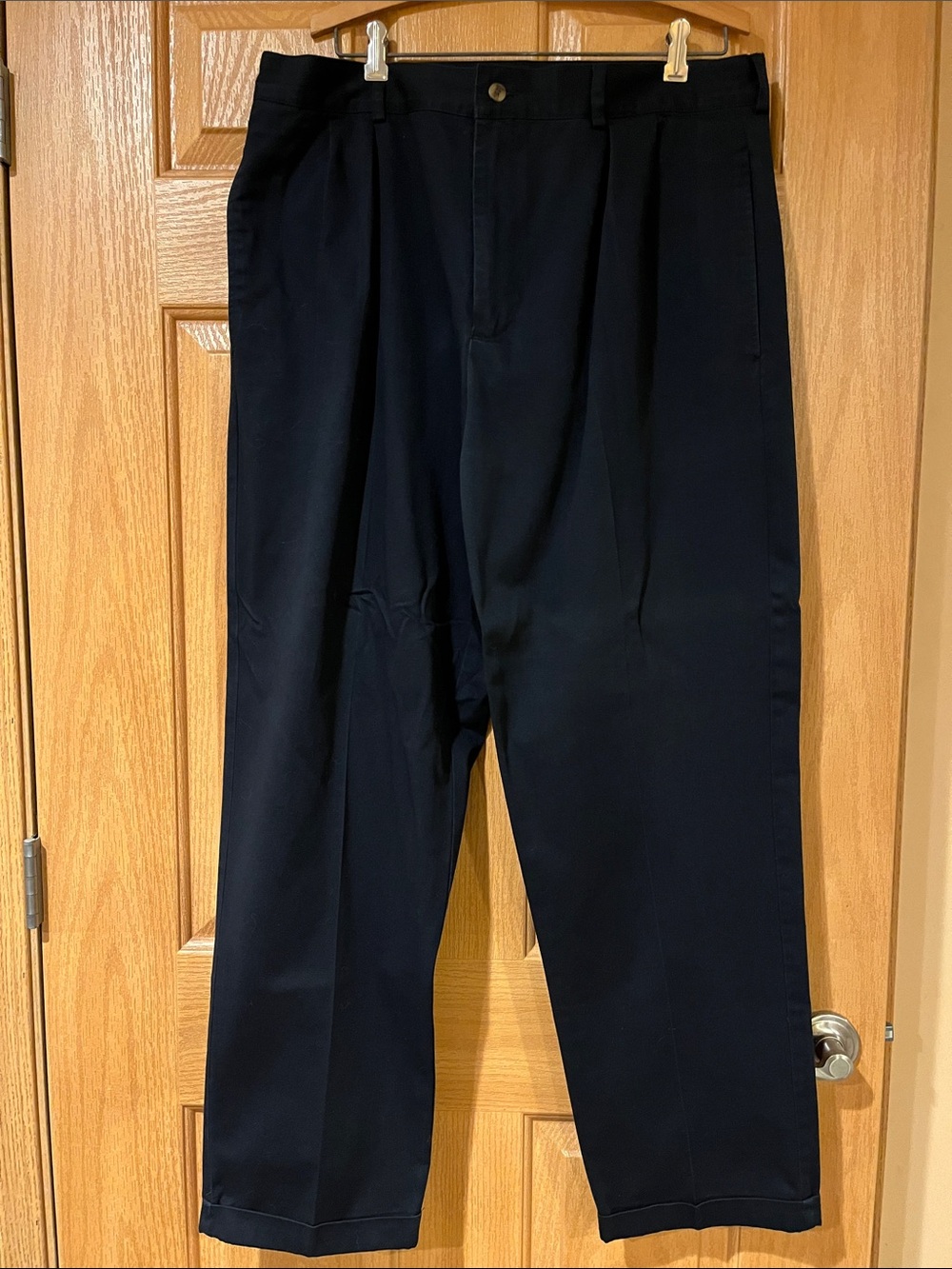 Bugle Boy Navy Pleated Dress Pants vintage size 36x32”